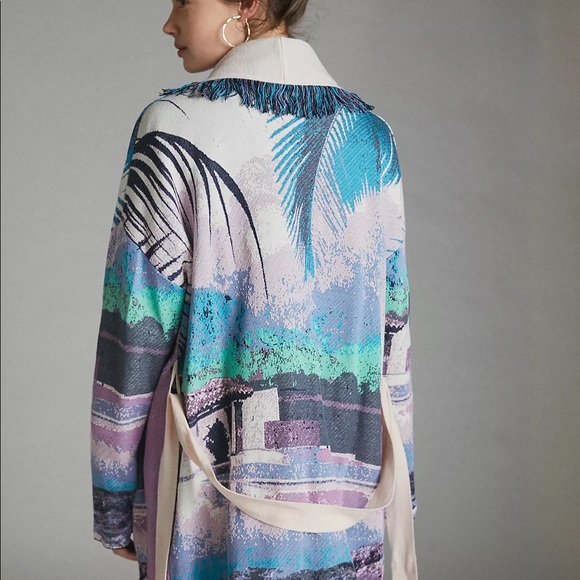 Women's Multicolor Patterned Jacket - Picture 2 of 5